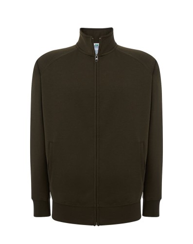 Ciepła bluza męska rozpinana JHK -Khaki.jpg