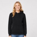 Bluza damska typu kangurek JHK- Czarna, na modelce.jpg