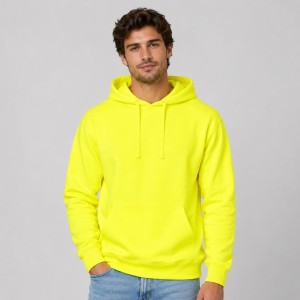 Bluza męska kangurek Żółta neonowa JHK 