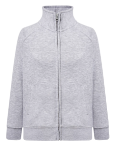 Bluza dziecięca rozpinana JHK -Jasna szara