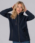Kurtka Damska Softshell z kapturem JHK -granatowa