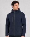 Kurtka Męska softshell z kapturem JHK -Granatowa, na modelu