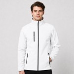 Męska kurtka softshell z polarem JHK – biała