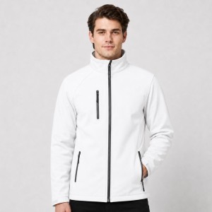 Męska kurtka softshell z polarem JHK – biała