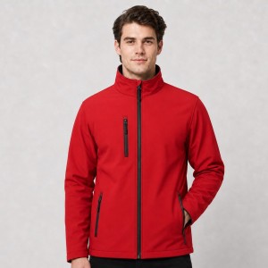 Męska kurtka softshell z polarem JHK –  czerwona