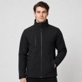 Męska kurtka softshell z polarem JHK - czarna, na modelu