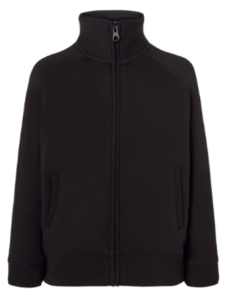 Bluza dziecięca rozpinana JHK  -Czarna
