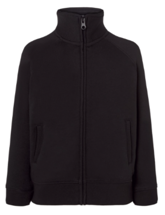 SWRK FUZIP BK.png_Bluza dziecięca rozpinana JHK -Czarna