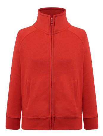 SWRK FUZIP RD.png_Bluza dziecięca rozpinana JHK -Czerwona