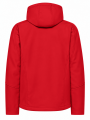 Damska kurtka softshell z kapturem 3-warstwowa – czerwona