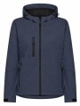 Damska kurtka softshell z kapturem 3-warstwowa – granatowa