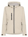 Damska kurtka softshell z kapturem 3-warstwowa – kremowa