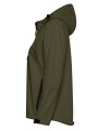 Damska kurtka softshell z kapturem 3-warstwowa – khaki