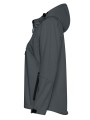 Damska kurtka softshell z kapturem 3-warstwowa – grafitowa