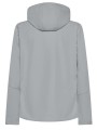Damska kurtka softshell 3-warstwowa z kapturem – perłowy szary