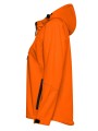 Damska kurtka softshell z kapturem 3-warstwowa – pomarańczowa