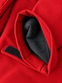 Męska kurtka softshell 3-warstwowa z kapturem – mankiet z regulacją na rzep i polarowym wykończeniem