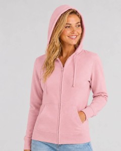 Bluza Damska rozpinana z kapturem różowa JHK