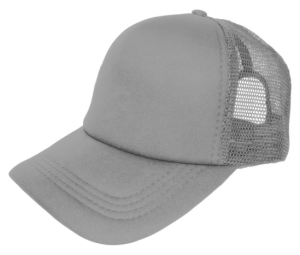 Czapka z daszkiem z siatką-jasnoszara