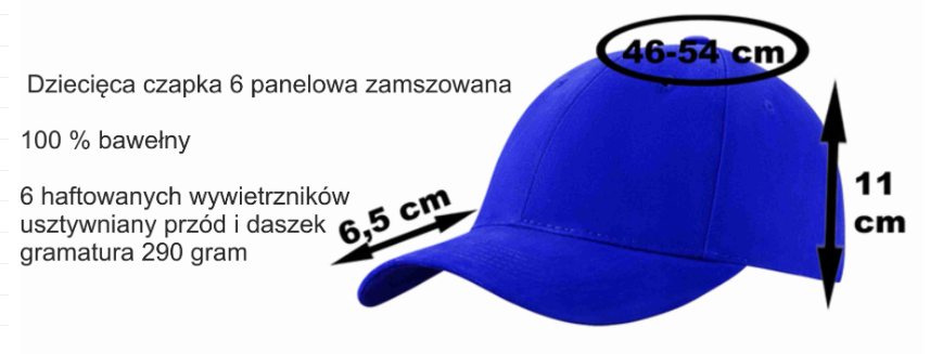 czapka dziecięca na rzep