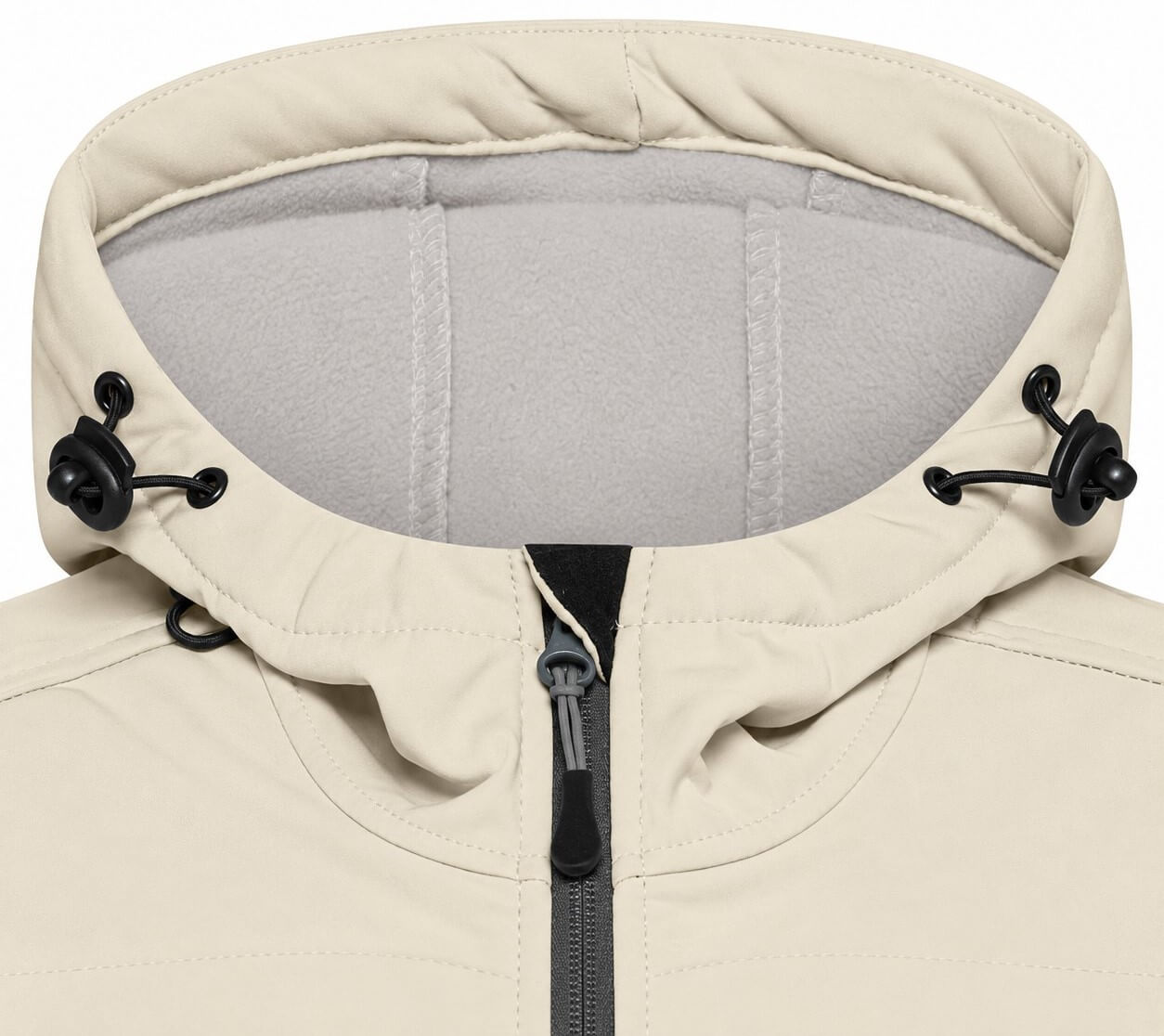 Damska kurtka softshell 3-warstwowa– polarowe wykończenie kaptura