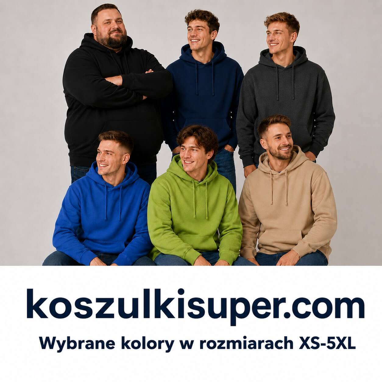 Męskie bluzy kangurki JHK w różnych kolorach i rozmiarach
